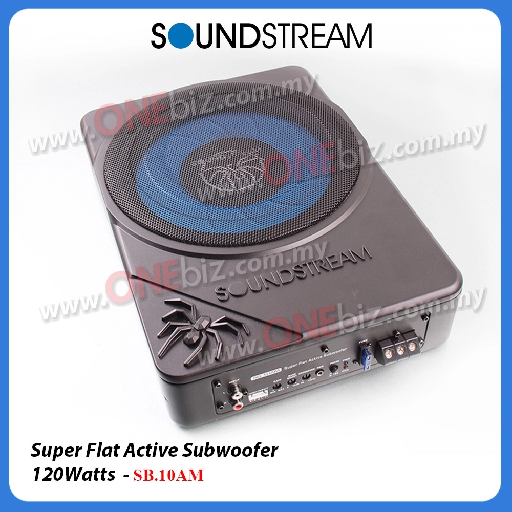 Soundstream Super Flat Active Subwoofer - SB.10AM