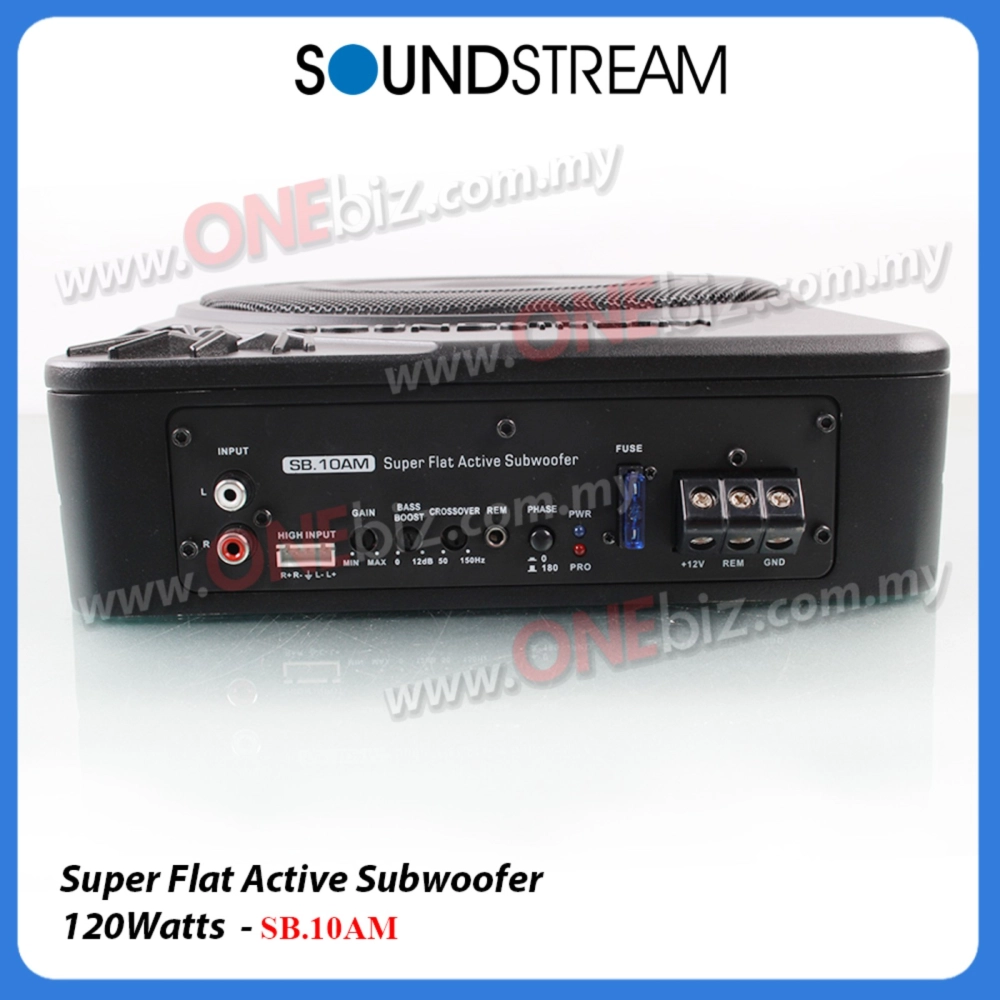 Soundstream Super Flat Active Subwoofer - SB.10AM