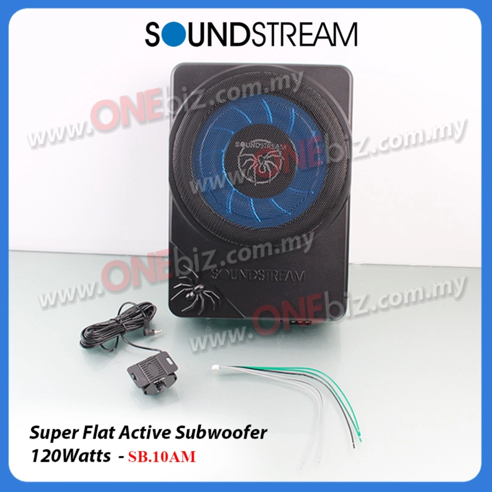 Soundstream Super Flat Active Subwoofer - SB.10AM