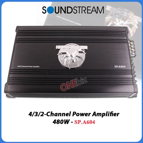 Soundstream 4/3/2-Channel Power Amplifier 480W - SP.A604