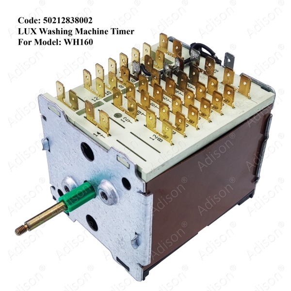 Code: 50212838002 LUX Timer WH160 Timer for Front Loading Washer / Dryer Washing Machine Parts Melaka, Malaysia Supplier, Wholesaler, Supply, Supplies | Adison Component Sdn Bhd