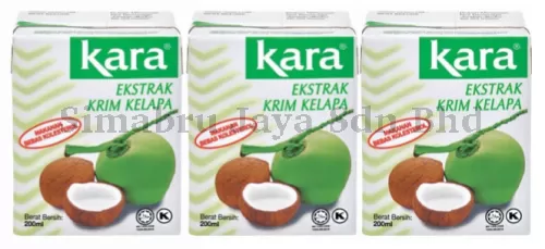 Kara Coconut Cream (Extract) 3's x 10 x 200ml