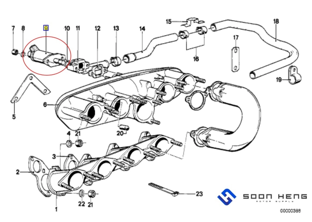 BMW E21 and E12 with Engine M10/ M20 - Intake Manifold Starter Valve/ Cold Start Valve (BOSCH)