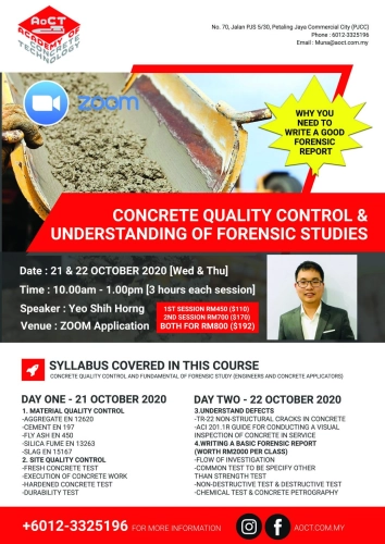 Concrete Quality Control & Understanding of Forensic Studies