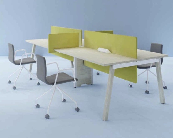 Salient timber 4 cluster workstation Office writing desk Office open plan system Office Workstation Malaysia, Selangor, Kuala Lumpur (KL), Seri Kembangan Supplier, Suppliers, Supply, Supplies | Aimsure Sdn Bhd