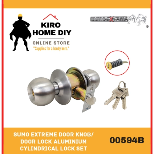SUMO EXTREME Door Knob/ Door Lock Aluminium Cylindrical Lock Set - 00594B