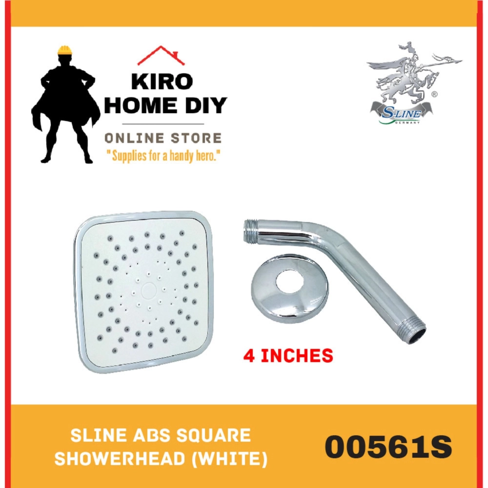 SLINE ABS Square Showerhead (White) - 00561S