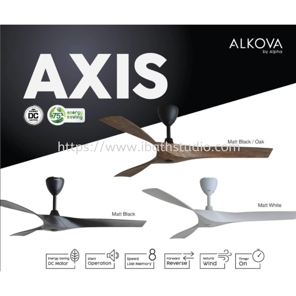 ALPHA ALKOVA AXIS 3B/56 CEILING FAN 