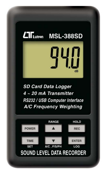 lutron msl-388sd sound level data recorder