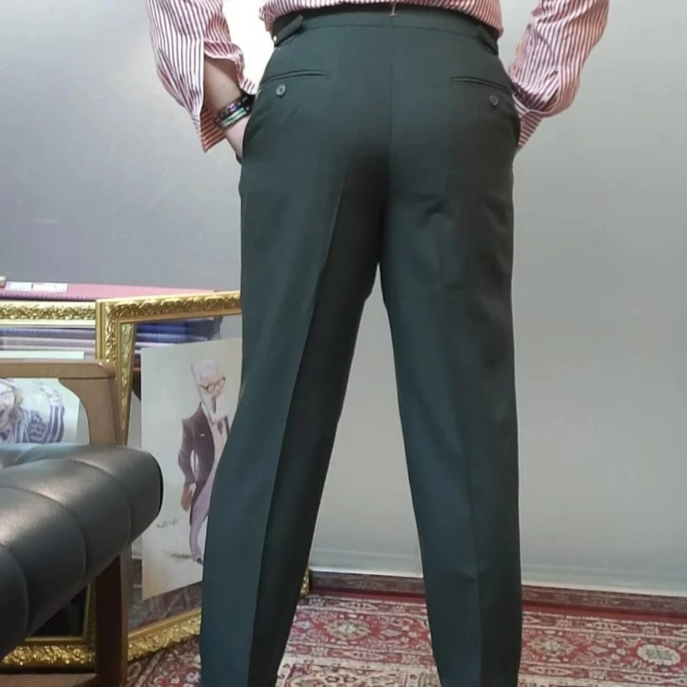 Custom Made A Pleated Trouser