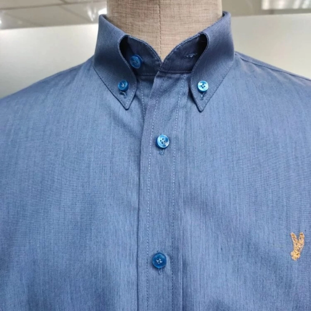 Custom Made Hi-Tech Blue Short Sleeve