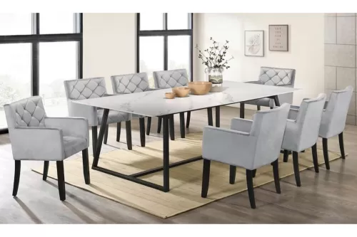 GIANT CRYSTAL CERAMIC DINING SET 1+8 (9114 + C81501)