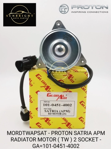 MORDTWAPSAT - PROTON SATRIA APM RADIATOR MOTOR ( TW ) 2 SOCKET - GA=101-0451-4002