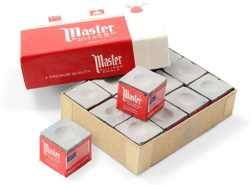 Master Billiard Chalk Blue Box 2 Pieces