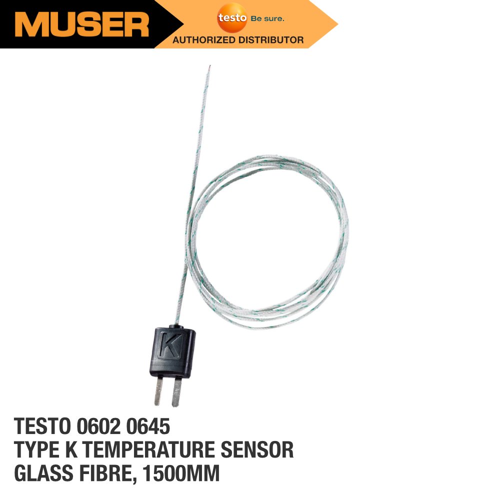 TC Type K Temperature Sensor (Glass Fibre)