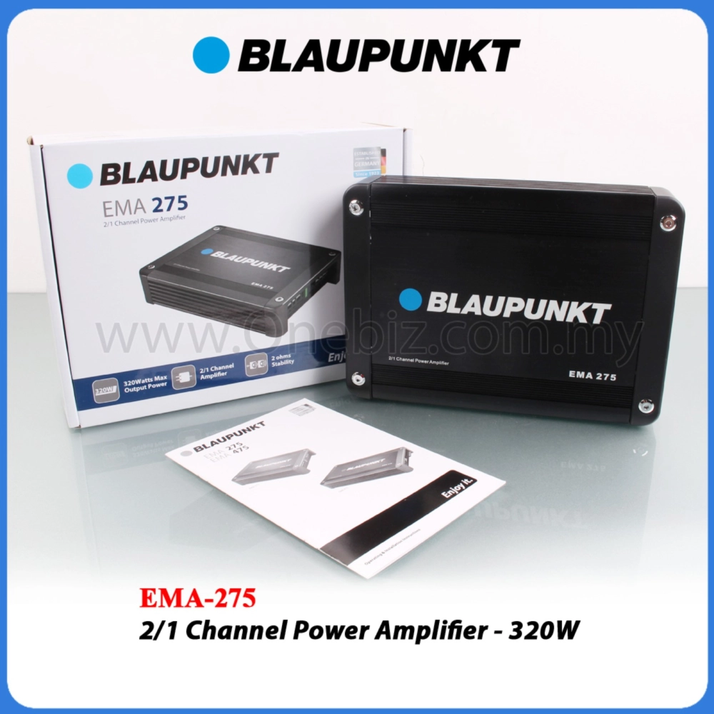 Blaupunkt 2/1 Channel Power Amplifier - 320W - EMA-275