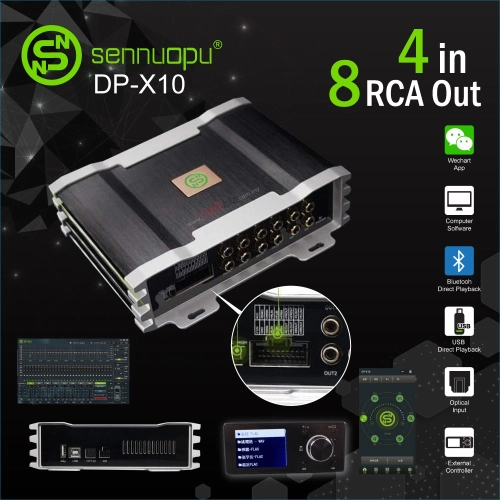 Sennuopu DSP 4 in 8 RCA Out New Stock DP-X10