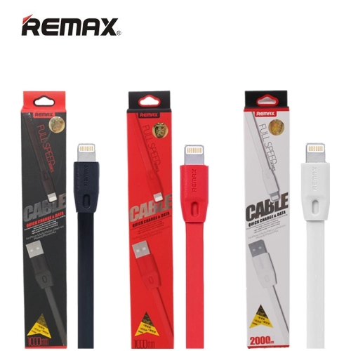 Remax Full Speed Phone Cable for iPhone (Black / White / Red) - RM-PC03/04