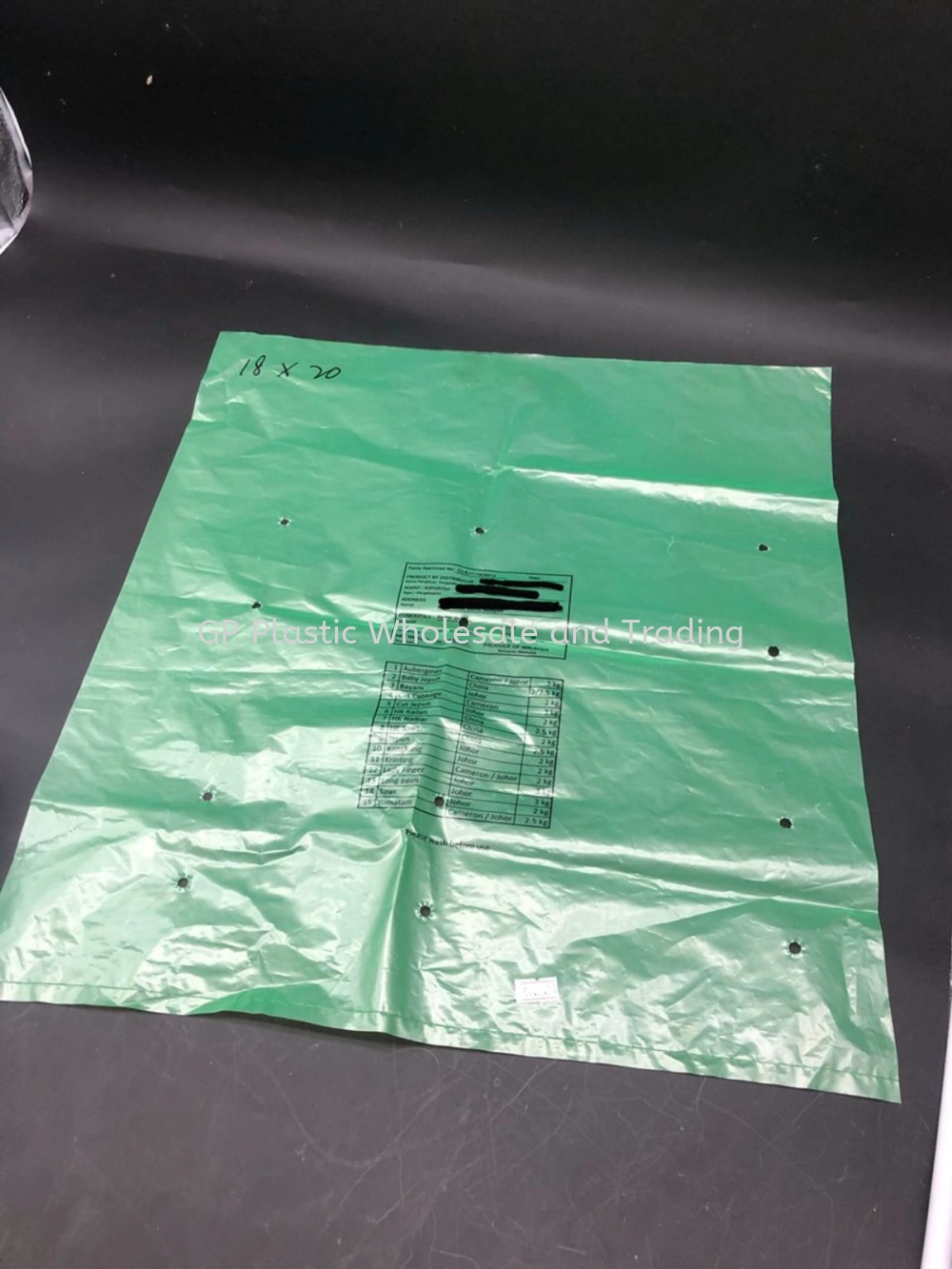 HDPE PLASTIK BAG FROZEN SEAFOOD/VEGETABLE