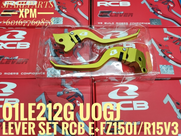 BRAKE & CLUTCH LEVER SET RCB E+ FZ150I NEW /R15V3 GOLD 01LE212G IIEE RCB PARTS RACING BOY RCB PARTS PARTS CATALOG Johor Bahru JB Supply Suppliers | X Performance Motor