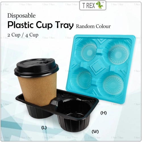 Disposable Plastic Cup Tray