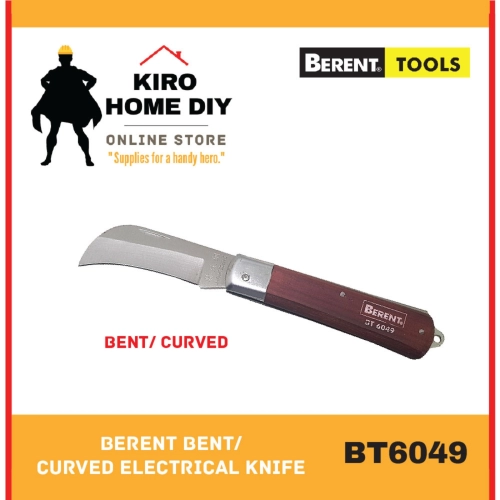 BERENT Electrician's Knife (Bent/ Curved) - BT6049