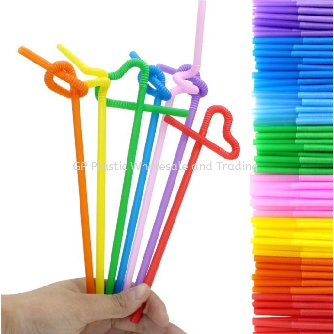 Color Flexible Straw