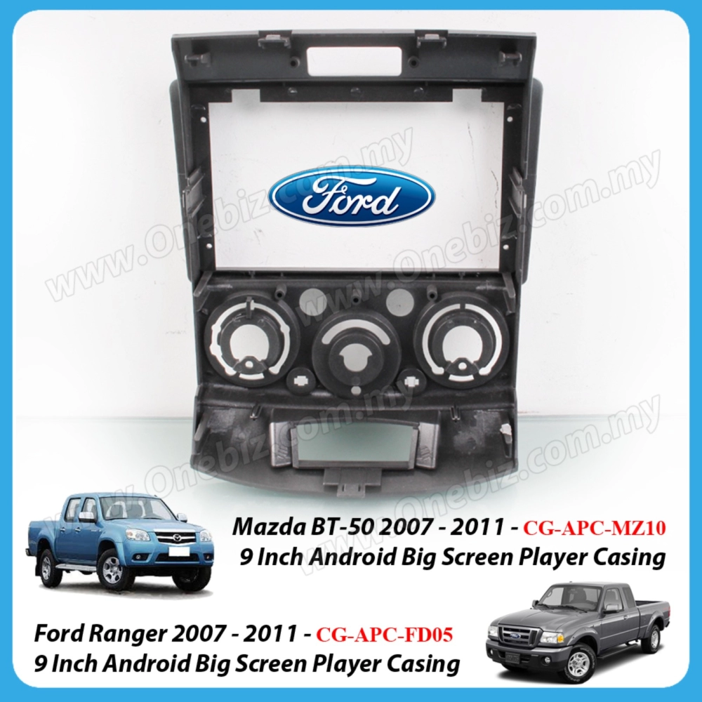 Ford Ranger 2007 - 2011 - 9 Inch Android Big Screen Player Casing - CG-APC-FD05