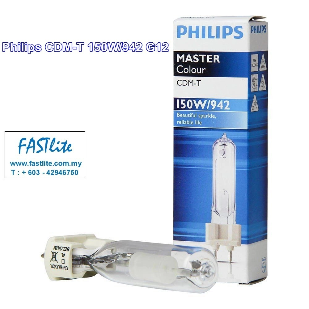 Philips CDM-T 150W/942 G12 Metal Halide bulb (made in Belgium)