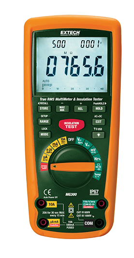 extech mg300 : 13 function wireless true rms multimeter/insulation tester