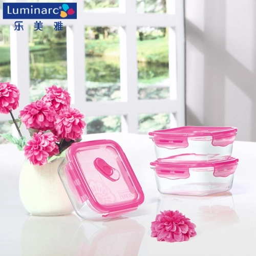 Luminarc Purebox Active Fantasy Dahlia Food Container