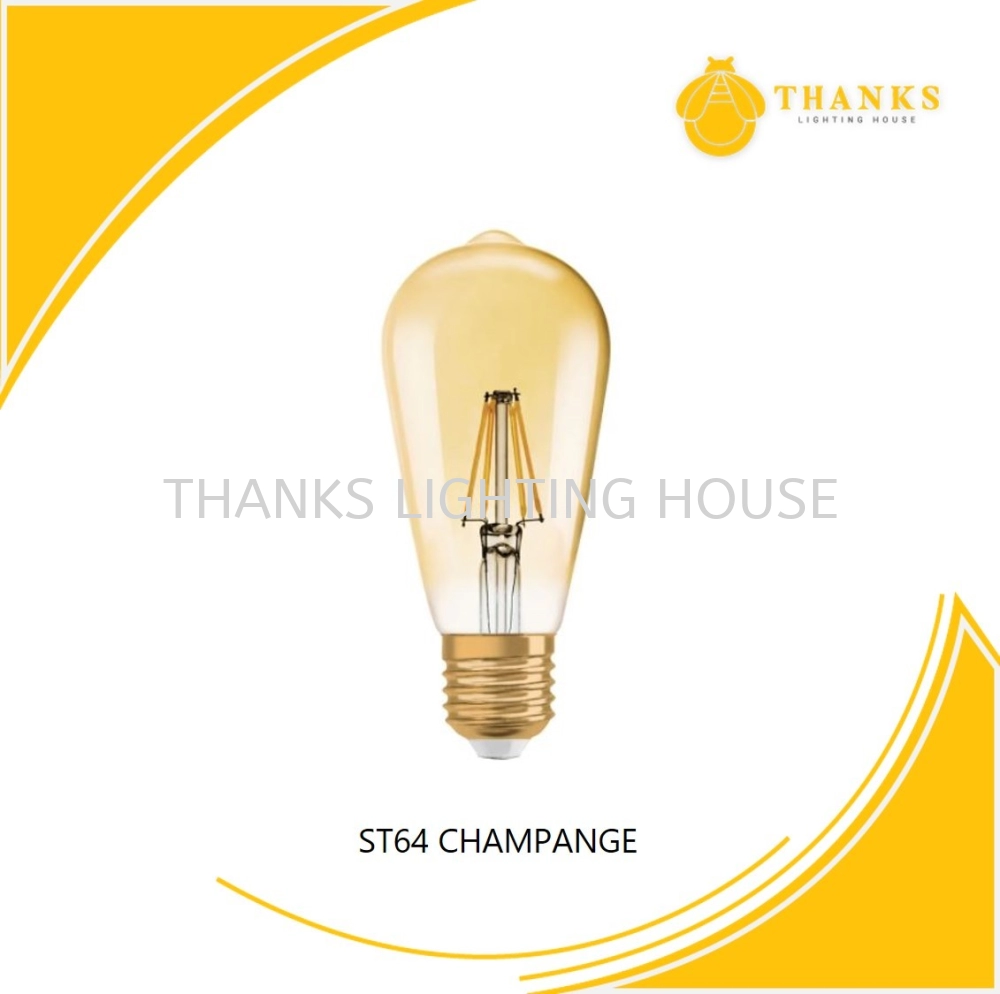 ST64 LED FILAMENT BULB (CHAMPAGNE)