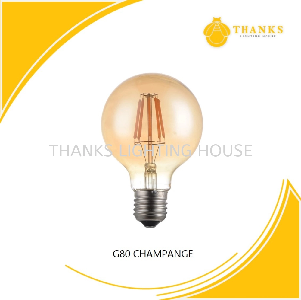 G80 LED FILAMENT BULB (CHAMPAGNE)