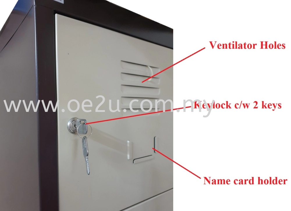 3 Compartment Steel Locker