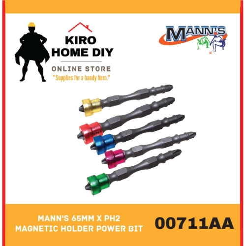 MANN'S 65mm x PH2 Magnetic Holder Power Bit/ Screwdriver Magnet Bit- 00711AA