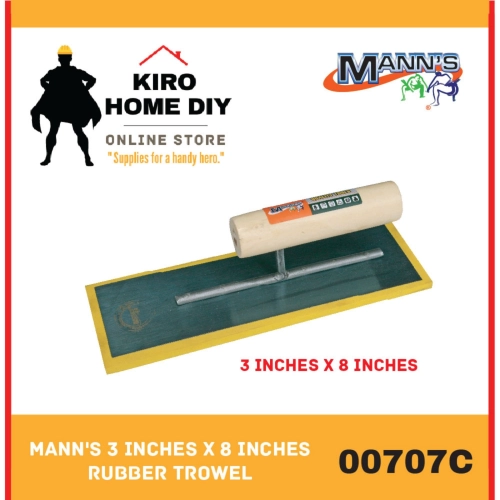 MANN'S 3 Inches x 8 Inches Rubber Trowel - 00707C