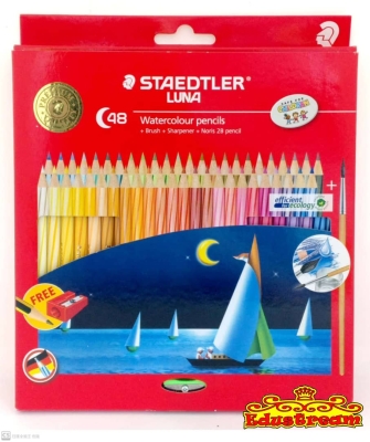  STAEDTLER LUNA WATERCOLOUR PENCILS 48 COLOURS