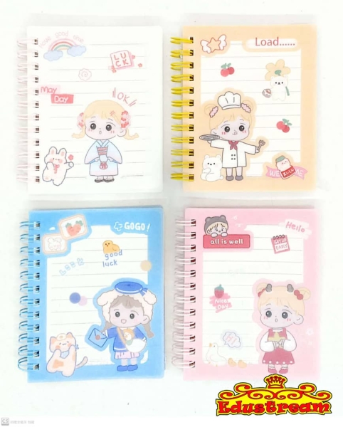 GIRLS SPIRAL NOTEBOOK A7 P7202 (3 IN 1 PACK) Book Stationery & Craft Johor Bahru (JB), Malaysia Supplier, Suppliers, Supply, Supplies | Edustream Sdn Bhd