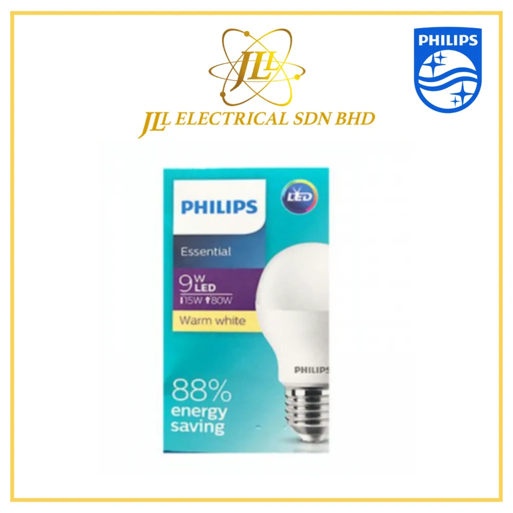 PHILIPS 9W 900LM E27 LED ESSENTIAL GLS BULB 3000K/6500K 