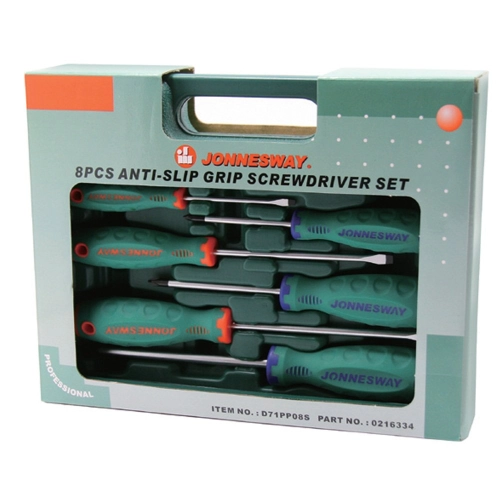 8PCS ANTI-SLIP GRIP SCREWDRIVER SET D71PP08S