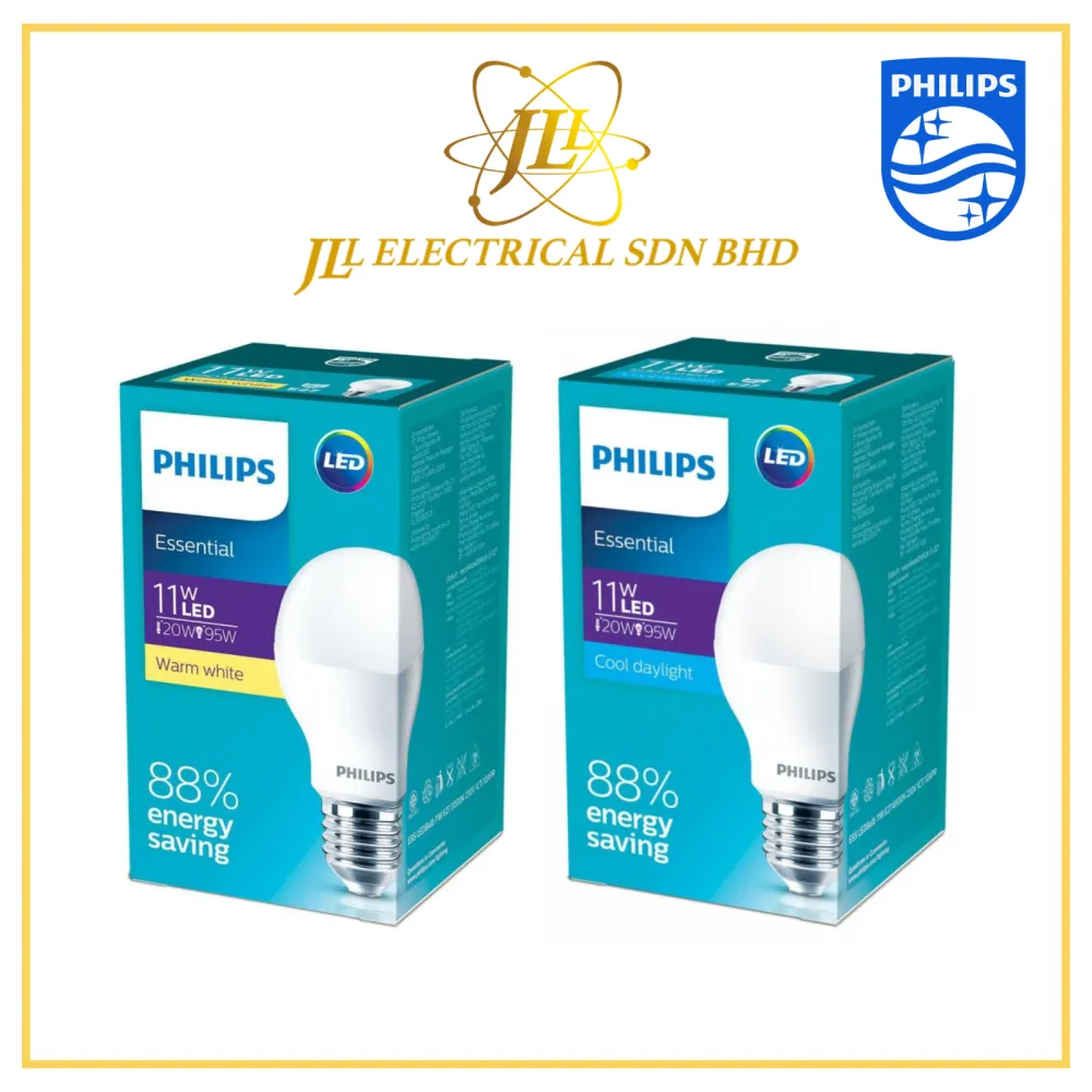 PHILIPS 11W 1150LM E27 LED ESSENTIAL GLS BULB 3000K/6500K 