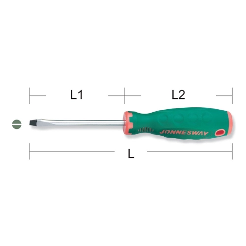 ANTI-SLIP GRIP SCREWDRIVER – SLOTTED D71S