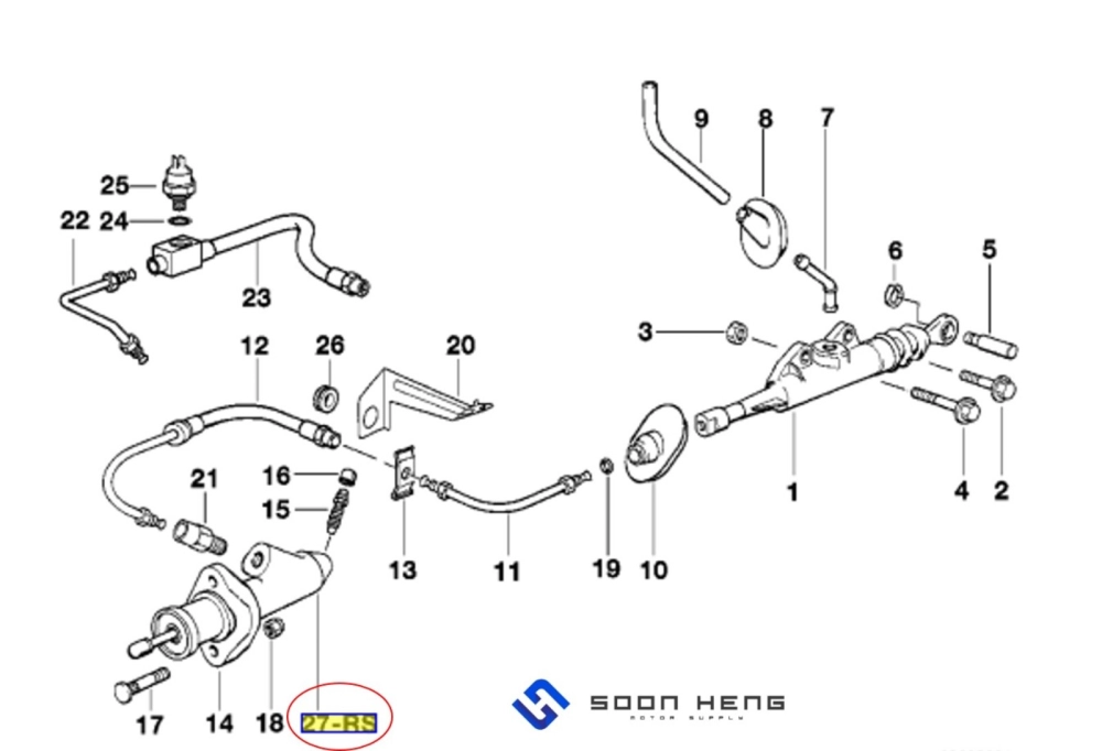 BMW E36 and Z3 - Output Cylinder Clutch Repair Kit (FTE)