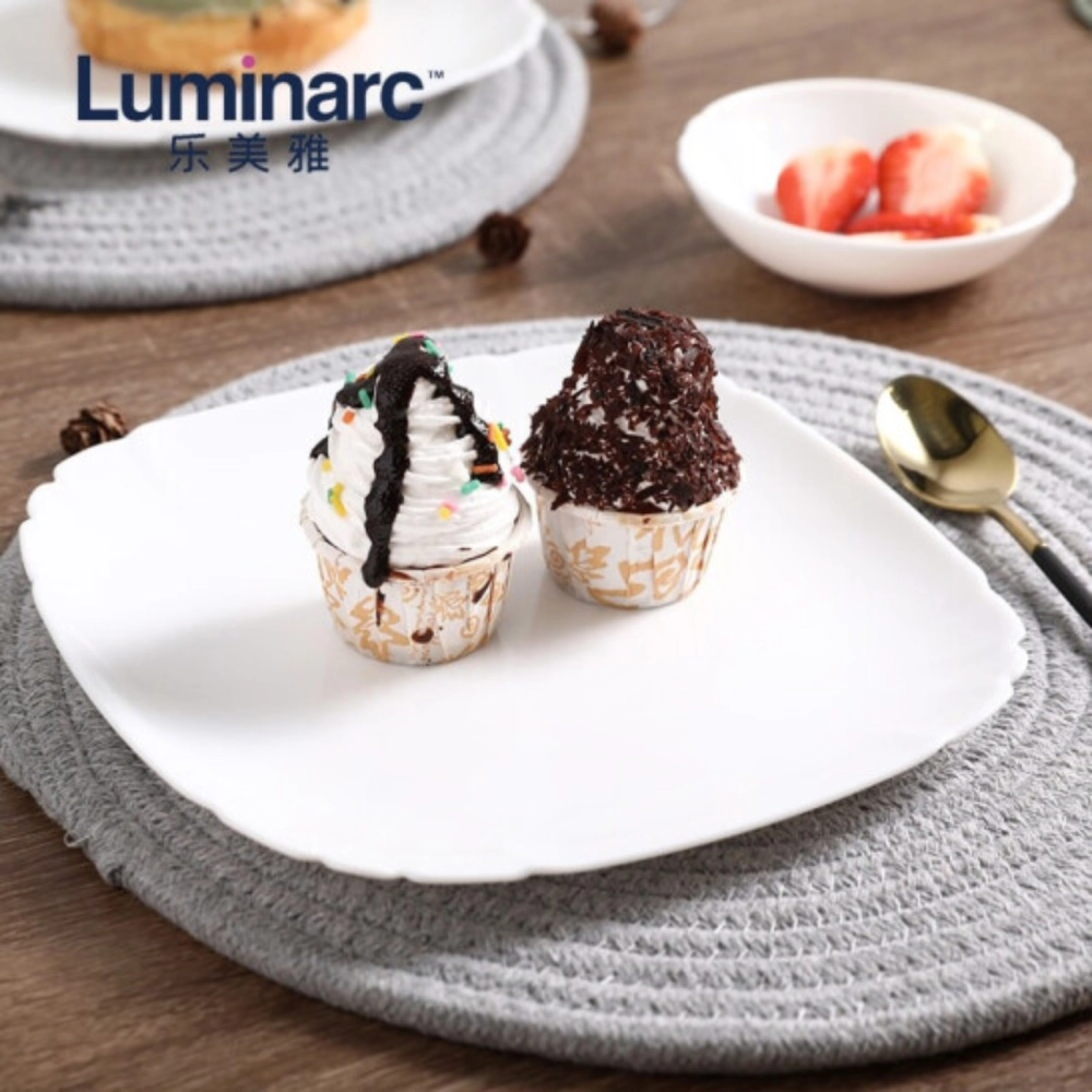 Luminarc Lotusia White Opal Dinnerware