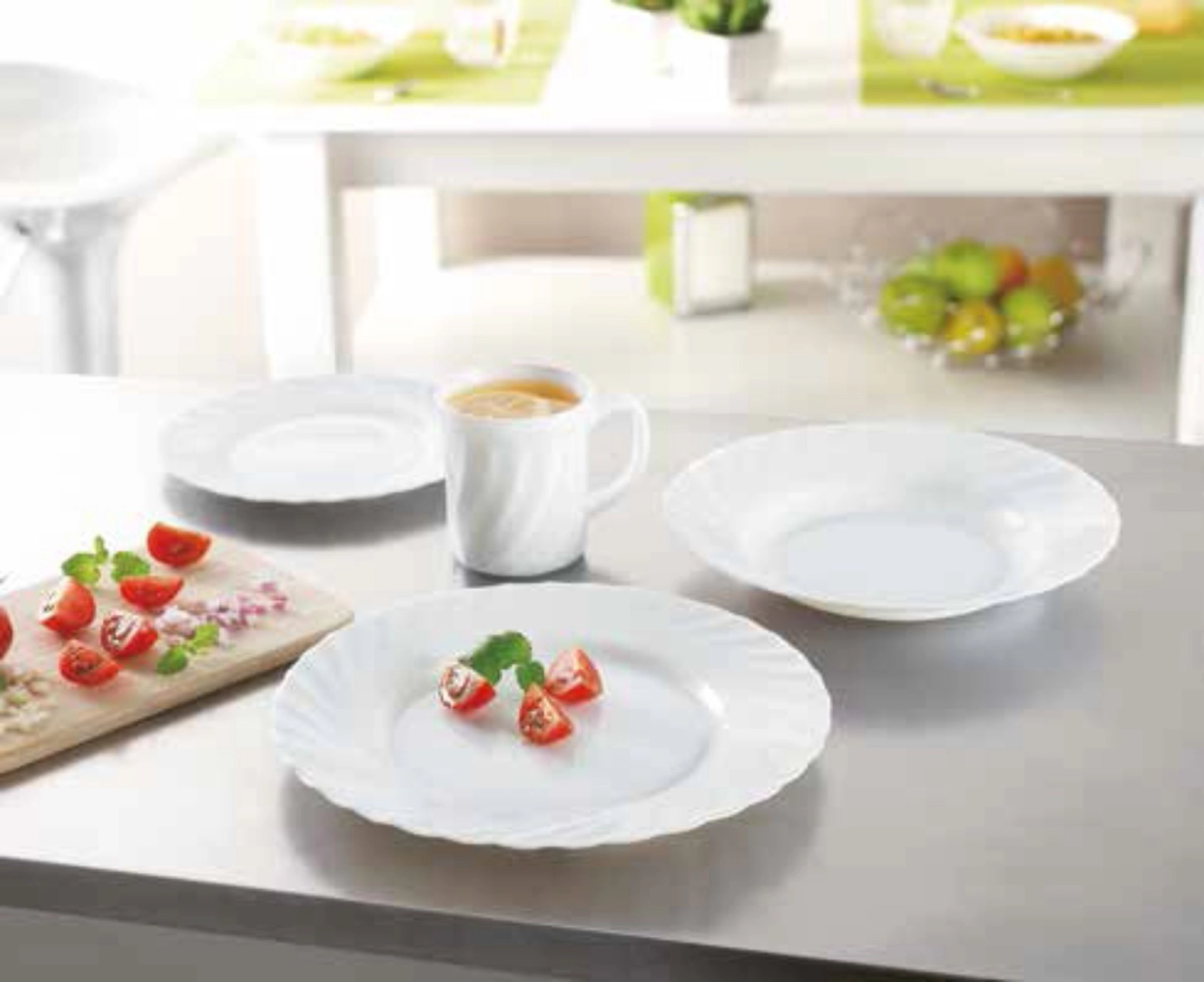 Luminarc Trianon White Opal Dinnerware