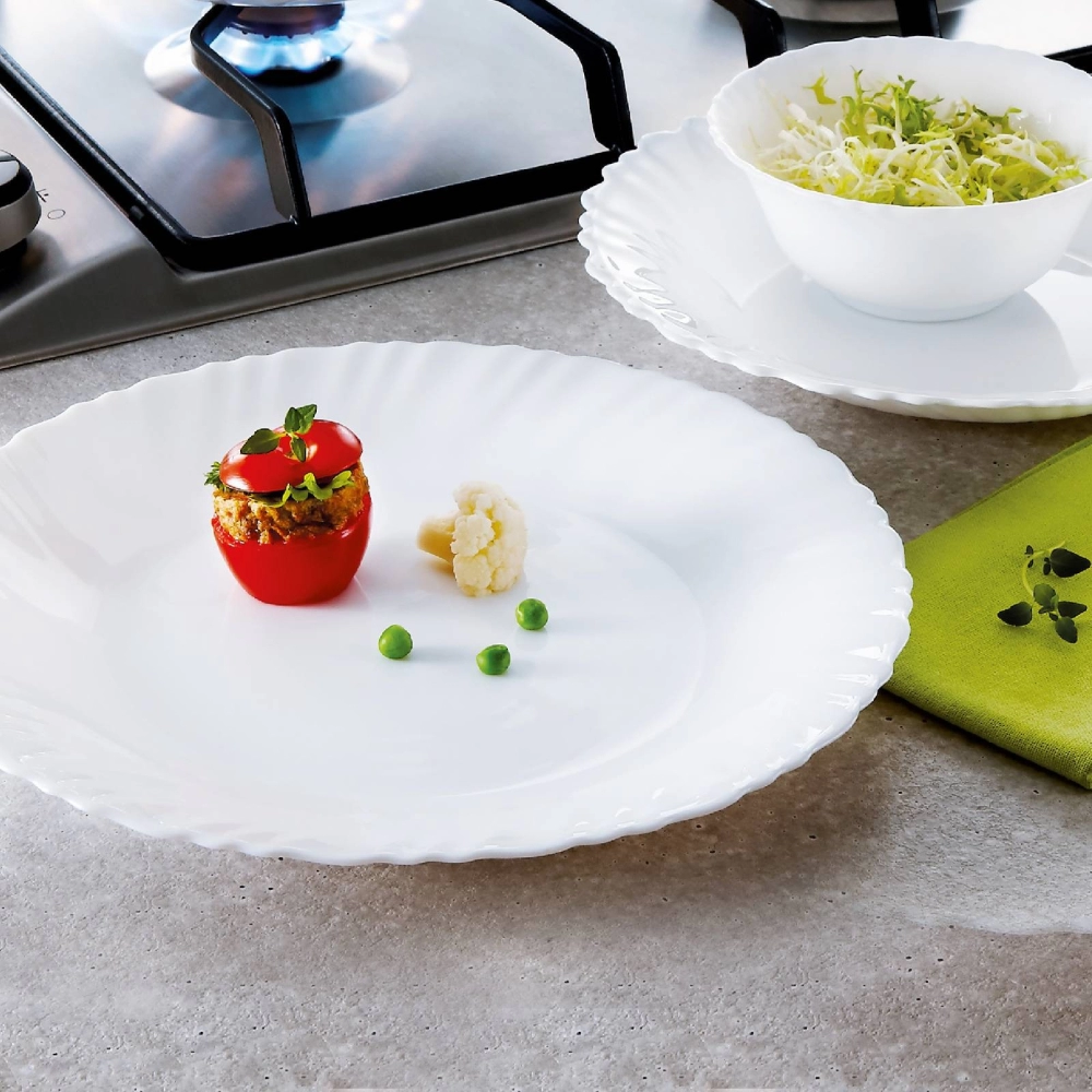 Luminarc Trianon White Opal Dinnerware