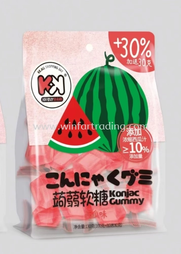 YOMAN KONJAK GUMMY WATERMELON 130G BC4895235509413