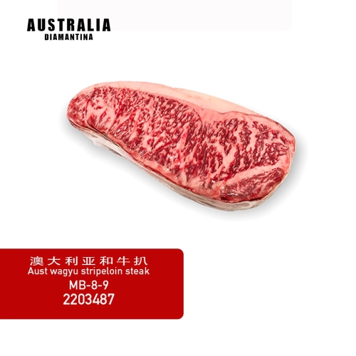 AUST WAGYU STRIPELOIN STEAK MB-8-9