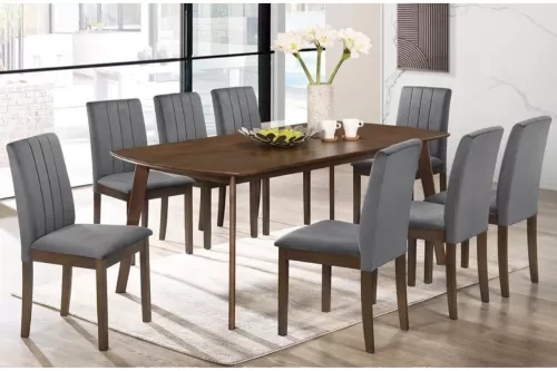 WOODEN DINING SET 1+8 (BIGWAY B + SYMPHONY B)