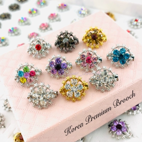 Elegant Brooch 10pcs Korea Premium Baby Brooch Kerongsang Pin Dagu Brooch Pin Brooch Dagu - D2708